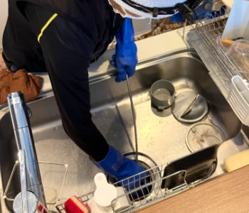 キッチン作業中