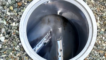 建物外排水の清掃後