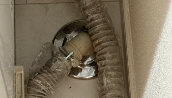 選択排水の清掃後